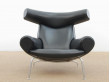 Fauteuil scandinave modèle Ox Chair noir