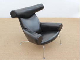 Fauteuil scandinave modèle Ox Chair noir