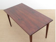 Mid-Century  modern scandinavian desk or table in Rio rosewood