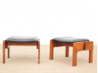 Mid-Century  modern paiot of teck stools