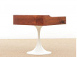 Chevet ou table d'appoint scandinave en palissandre de Rio pied tulipe