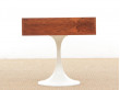 Chevet ou table d'appoint scandinave en palissandre de Rio pied tulipe