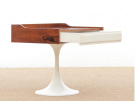 Mid-Century  modern scandinavian  bed table in Rio rosewood