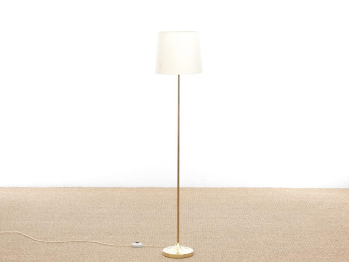 Mid-Century  modern scandinavian floor lamp in  brass 