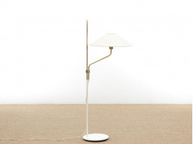 Mid-Century  modern scandinavian floor lamp in  brass