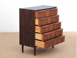 Danish Modern chest of drawers in Rio rosewood