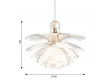 Mid-Century  modern scandinavian pendant lamp PH Septima by Poul Henningsen. New edition