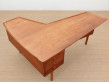 Mid-Century  modern scandinavian boomerang desk by Hovmand Olsen