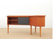 Bureau scandinave boomerang en teck