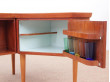 Bureau scandinave boomerang en teck