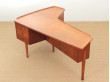 Mid-Century  modern scandinavian boomerang desk by Hovmand Olsen