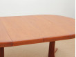 Table de repas scandinave ronde en teck, 4/10 pers