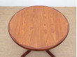 Table de repas scandinave ronde en teck, 4/10 pers