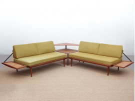 Mid-Century  modern scandinavian set of sofa by Peter Hvidt et Mølgaard Nielsen