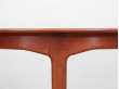 Mid-Century  modern scandinavian cirular dining table in teak by Henning Kjaernulf 