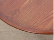 Table de repas scandinave ronde en teck, 4/12 pers