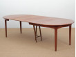 Table de repas scandinave ronde en teck, 4/12 pers