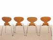 Mid-Century  modern  set of dining Hant chairs. 4 legs