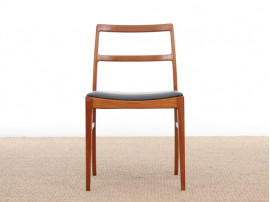 Mid-Century  modern scandinavian set of 6 chairs by Arne Vodder model 430 in teak