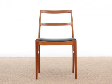 Mid-Century  modern scandinavian set of 6 chairs by Arne Vodder model 430 in teak