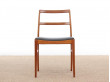 Mid-Century  modern scandinavian set of 6 chairs by Arne Vodder model 430 in teak