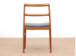 Mid-Century  modern scandinavian set of 6 chairs by Arne Vodder model 430 in teak