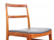 Suite de 6 chaises scandinaves en teck