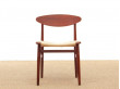 Mid-Century  modern scandinavian set of 4 chairs by Aksel Bender Madsen