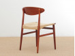 Mid-Century  modern scandinavian set of 4 chairs by Aksel Bender Madsen