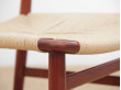 Suite de 4 chaises scandinaves en teck