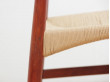 Suite de 4 chaises scandinaves en teck