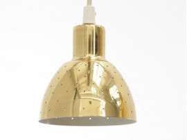 Mid-Century  modern scandinavian pair of little pendant lamp in brass by Hans-Agne Jakobsson