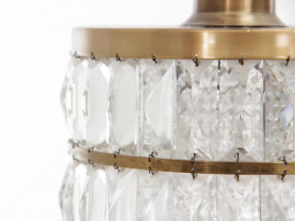 Mid-Century  modern scandinavian pendant lamp in cristal