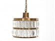 Mid-Century  modern scandinavian pendant lamp in cristal