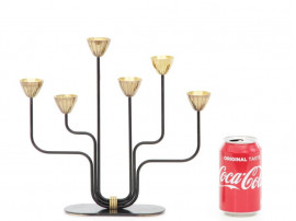 Mid-Century modern Ystad Metall candelabras by  Gunnar Ander 