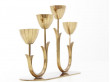 Mid-Century modern Ystad Metall candelabras in brass by  Gunnar Ander 