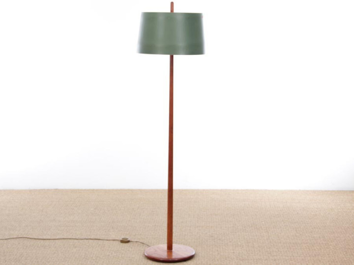 Mid-Century  modern scandinavian floor lamp in  teak by Uno & Östen Kristiansson