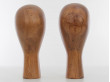 Pair of vintage wood mannequin head