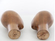 Pair of vintage wood mannequin head