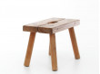 Mid-Century  modern scandinavian  brutalist stool