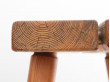 Mid-Century  modern scandinavian  brutalist stool