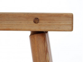 Mid-Century  modern scandinavian  brutalist stool