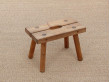 Mid-Century  modern scandinavian  brutalist stool