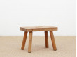 Mid-Century  modern scandinavian  brutalist stool