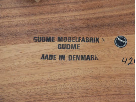 Mid-Century  modern scandinavian dining table from Gudme Møbelfabrik in Rio rosewood