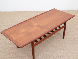 Table basse scandinave en teck.  