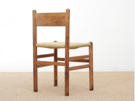 Set of 6 Oak & Rush Dining Chairs by Johan van Heuvel for Ad Vorm, 1960s