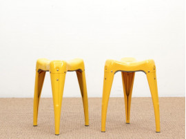 Pair of stacking stools model WisdomTtooth by Yasu Sasamoto