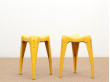 Pair of stacking stools model WisdomTtooth by Yasu Sasamoto