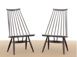 Mid-Century  modern scandinavian pair of Mademoiselle chair by Tapiovaara